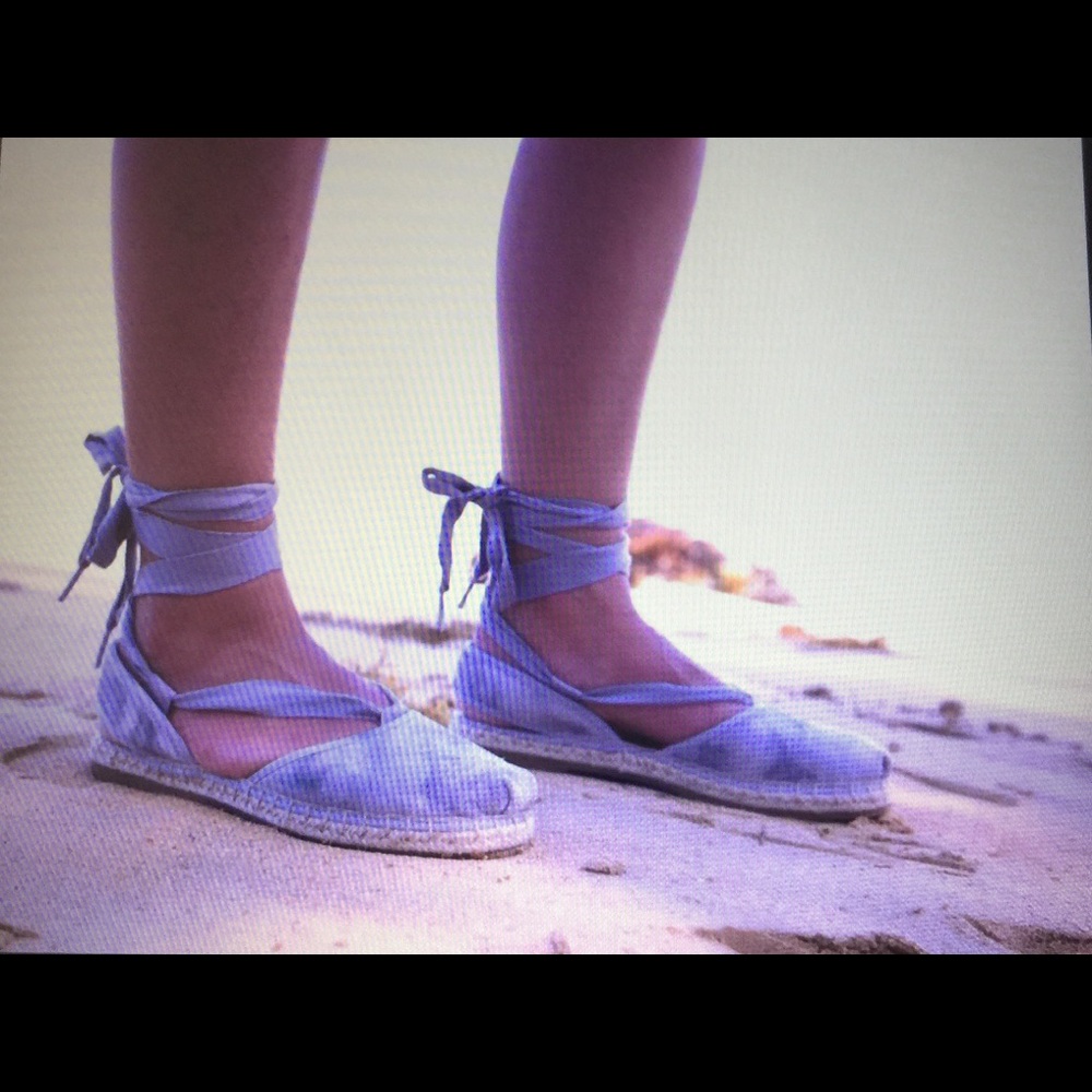 Toms lace up espadrilles